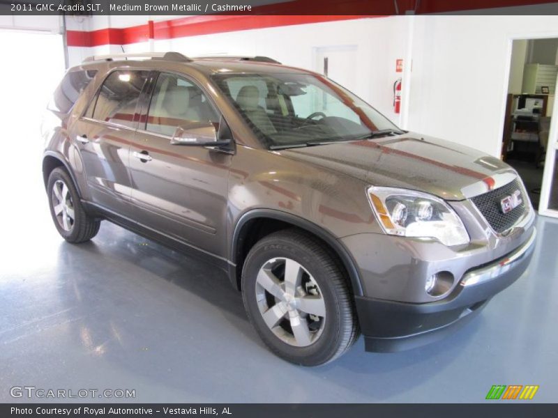 Medium Brown Metallic / Cashmere 2011 GMC Acadia SLT