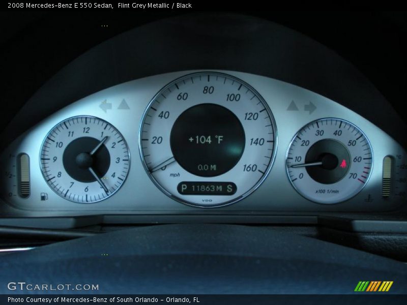  2008 E 550 Sedan 550 Sedan Gauges