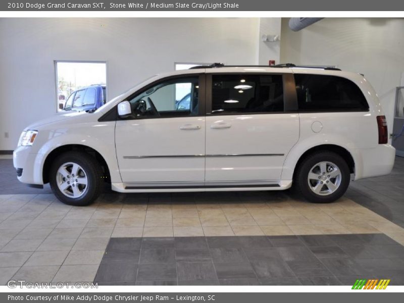 Stone White / Medium Slate Gray/Light Shale 2010 Dodge Grand Caravan SXT
