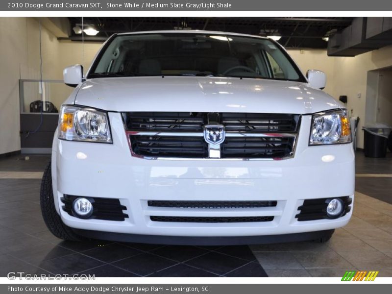 Stone White / Medium Slate Gray/Light Shale 2010 Dodge Grand Caravan SXT