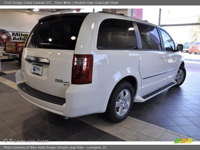 Stone White / Medium Slate Gray/Light Shale 2010 Dodge Grand Caravan SXT