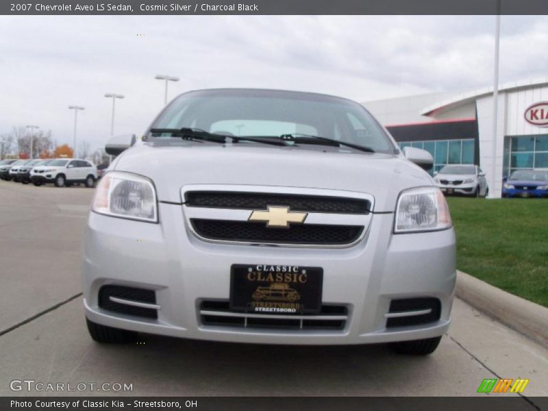 Cosmic Silver / Charcoal Black 2007 Chevrolet Aveo LS Sedan
