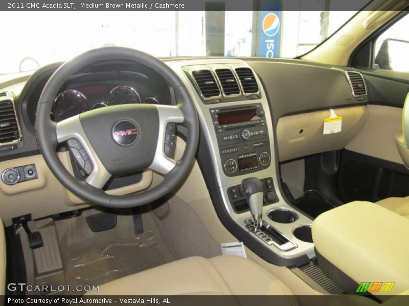 Medium Brown Metallic / Cashmere 2011 GMC Acadia SLT