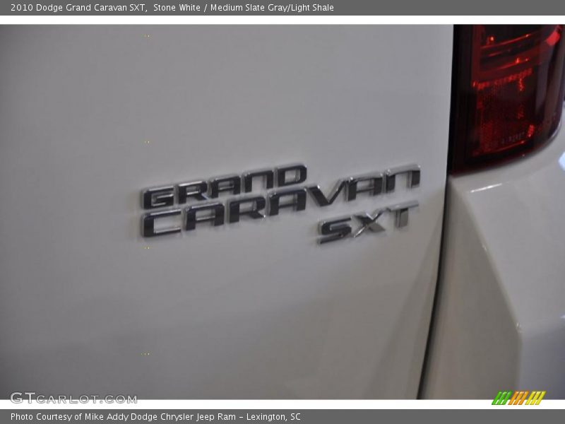 Stone White / Medium Slate Gray/Light Shale 2010 Dodge Grand Caravan SXT