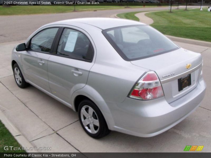 Cosmic Silver / Charcoal Black 2007 Chevrolet Aveo LS Sedan