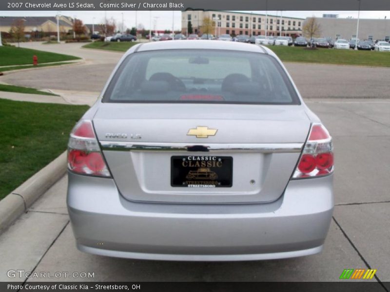 Cosmic Silver / Charcoal Black 2007 Chevrolet Aveo LS Sedan