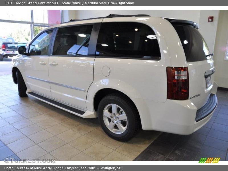 Stone White / Medium Slate Gray/Light Shale 2010 Dodge Grand Caravan SXT