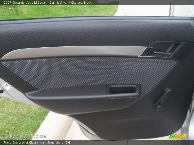 Cosmic Silver / Charcoal Black 2007 Chevrolet Aveo LS Sedan