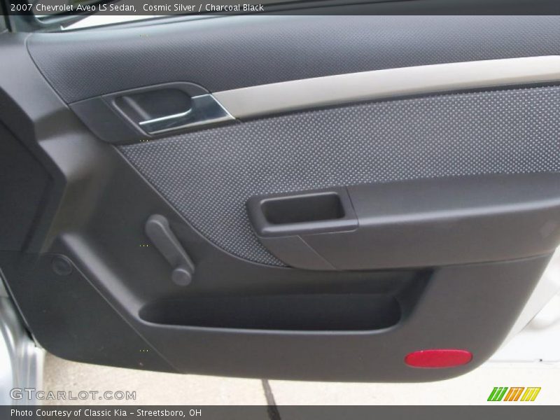 Cosmic Silver / Charcoal Black 2007 Chevrolet Aveo LS Sedan