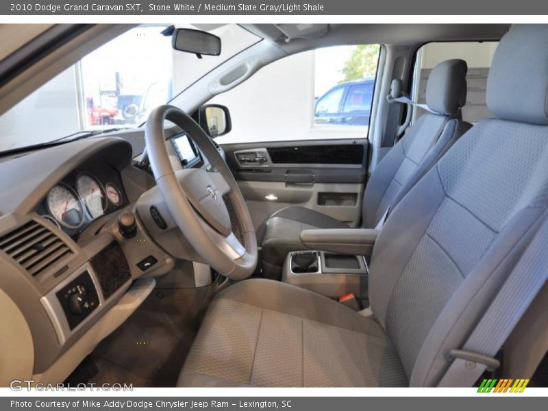 Stone White / Medium Slate Gray/Light Shale 2010 Dodge Grand Caravan SXT