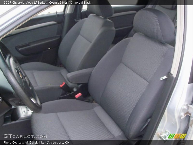 Cosmic Silver / Charcoal Black 2007 Chevrolet Aveo LS Sedan