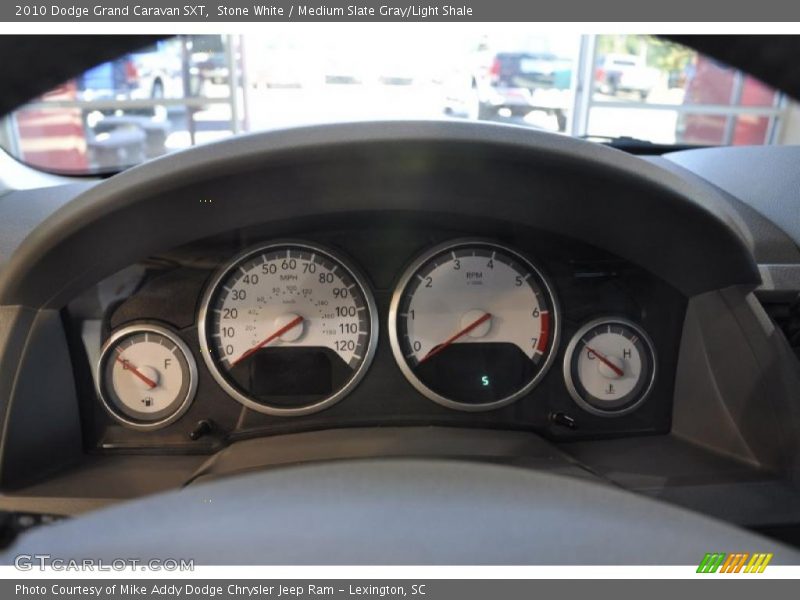 Stone White / Medium Slate Gray/Light Shale 2010 Dodge Grand Caravan SXT