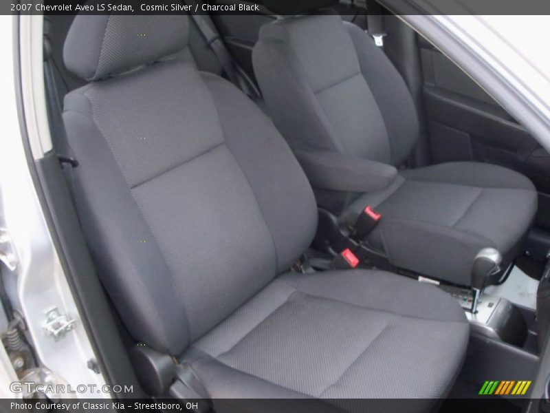 Cosmic Silver / Charcoal Black 2007 Chevrolet Aveo LS Sedan