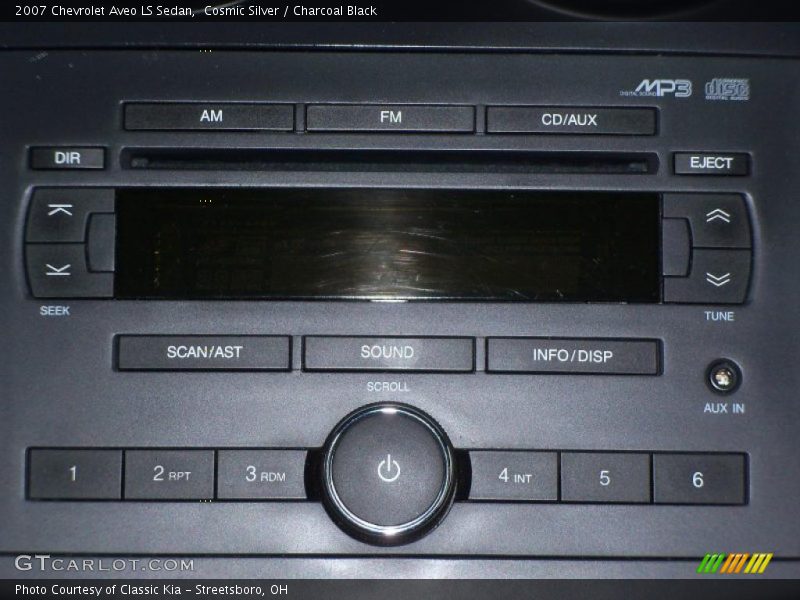 Cosmic Silver / Charcoal Black 2007 Chevrolet Aveo LS Sedan