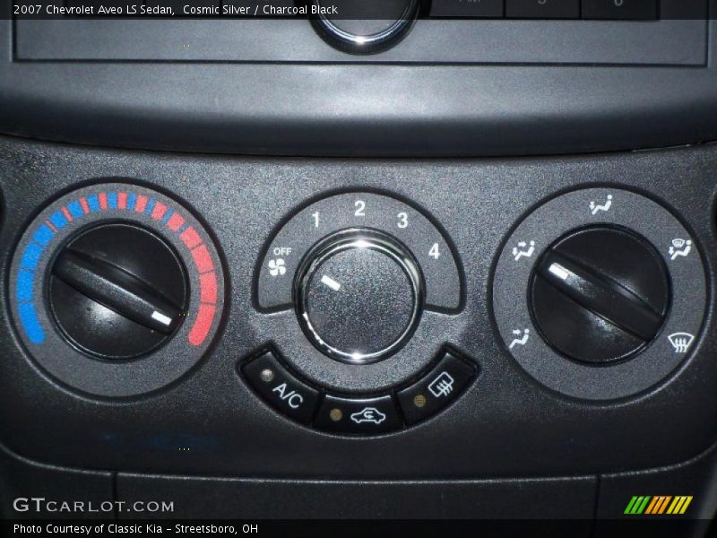 Cosmic Silver / Charcoal Black 2007 Chevrolet Aveo LS Sedan