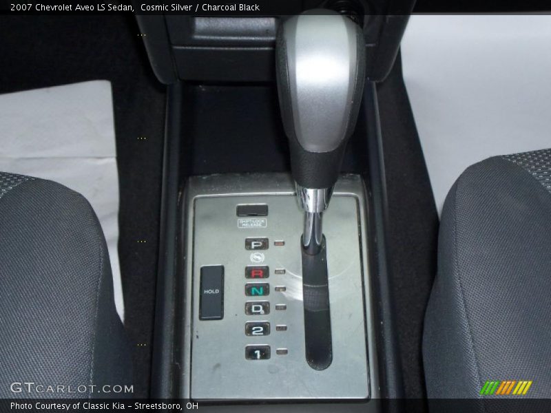 Cosmic Silver / Charcoal Black 2007 Chevrolet Aveo LS Sedan