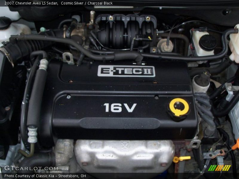Cosmic Silver / Charcoal Black 2007 Chevrolet Aveo LS Sedan