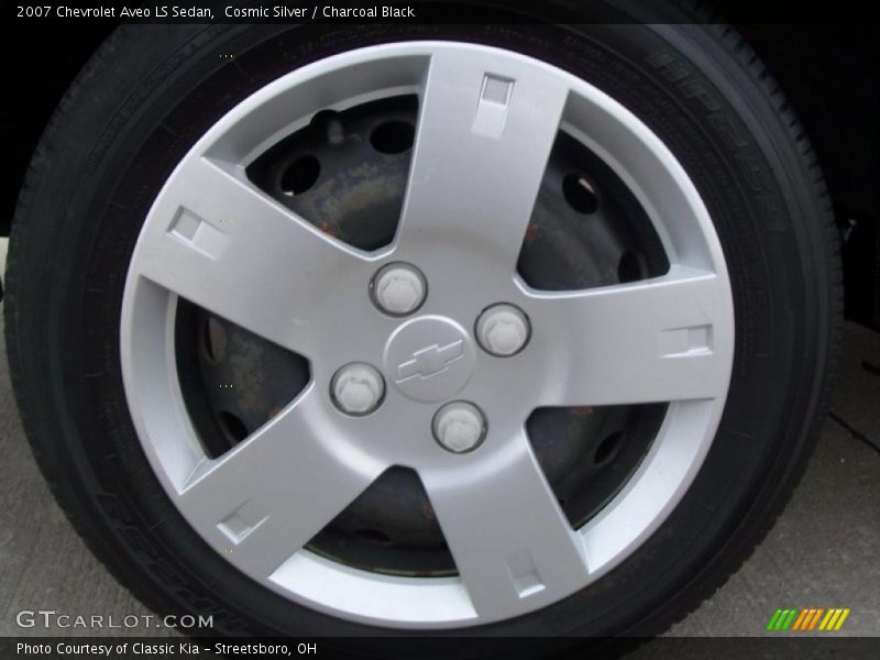 Cosmic Silver / Charcoal Black 2007 Chevrolet Aveo LS Sedan