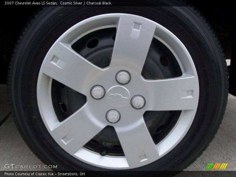 Cosmic Silver / Charcoal Black 2007 Chevrolet Aveo LS Sedan
