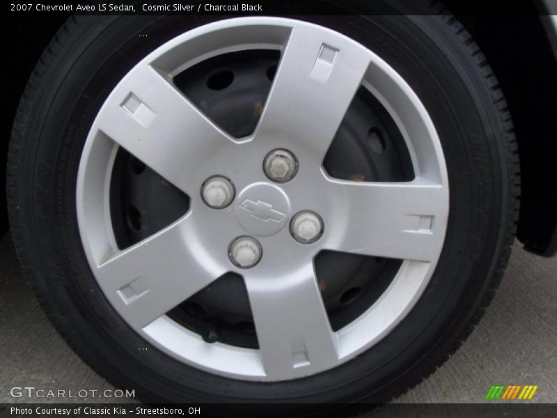 Cosmic Silver / Charcoal Black 2007 Chevrolet Aveo LS Sedan