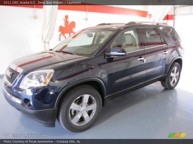 Deep Blue Metallic / Cashmere 2011 GMC Acadia SLT