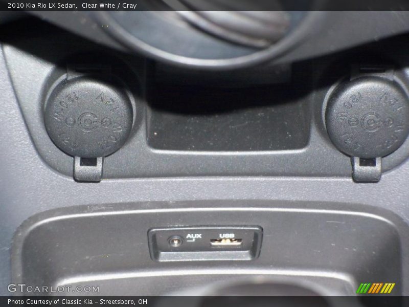 Clear White / Gray 2010 Kia Rio LX Sedan