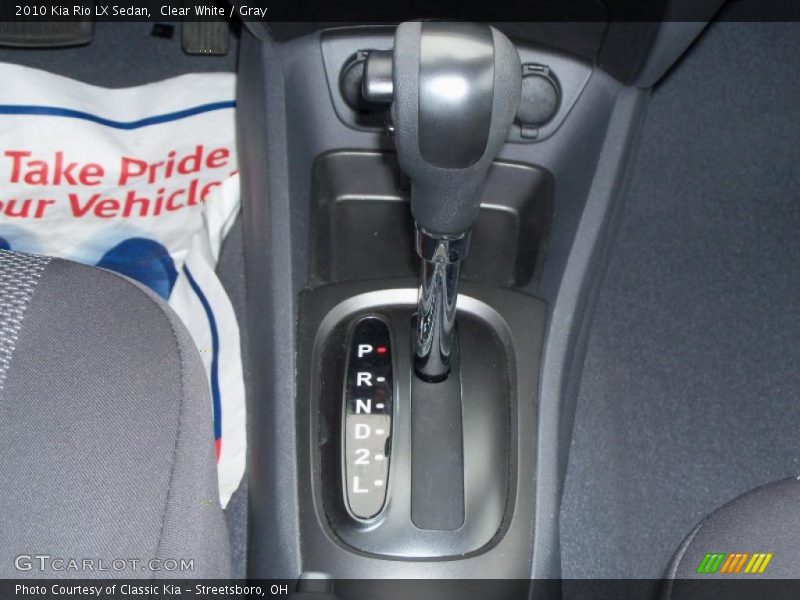  2010 Rio LX Sedan 4 Speed Automatic Shifter