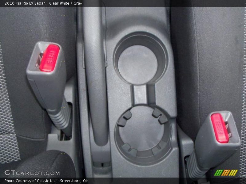Clear White / Gray 2010 Kia Rio LX Sedan