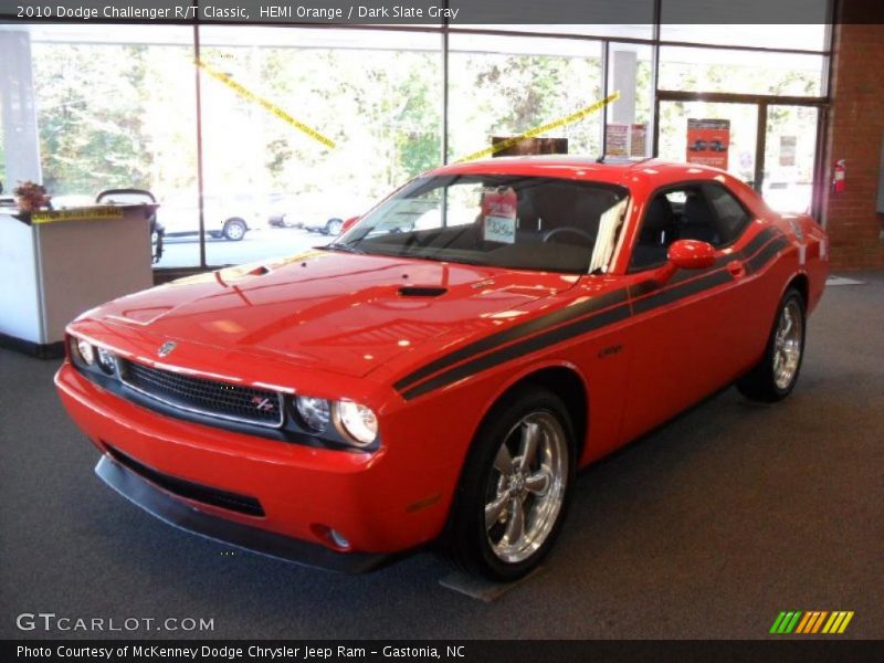 HEMI Orange / Dark Slate Gray 2010 Dodge Challenger R/T Classic