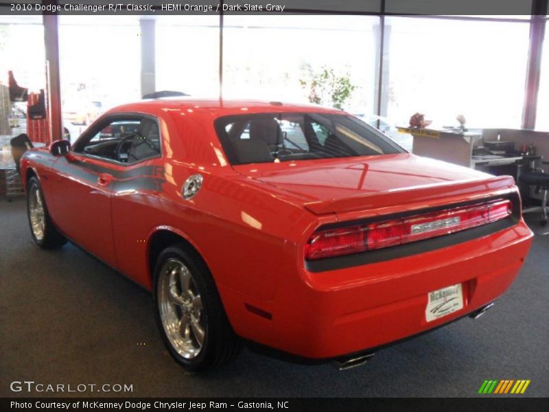 HEMI Orange / Dark Slate Gray 2010 Dodge Challenger R/T Classic