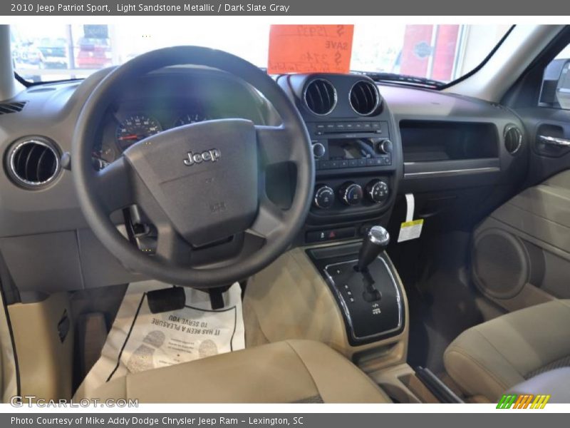 Light Sandstone Metallic / Dark Slate Gray 2010 Jeep Patriot Sport