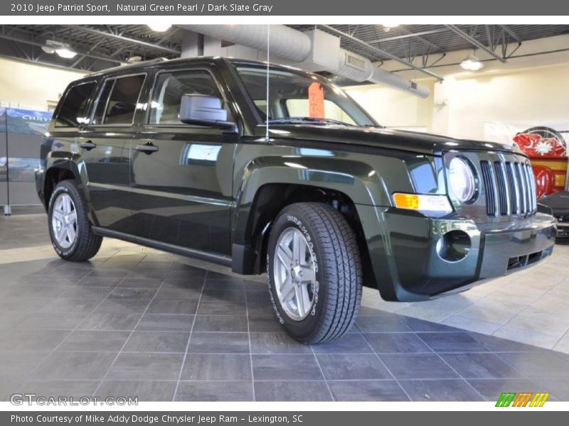 Natural Green Pearl / Dark Slate Gray 2010 Jeep Patriot Sport