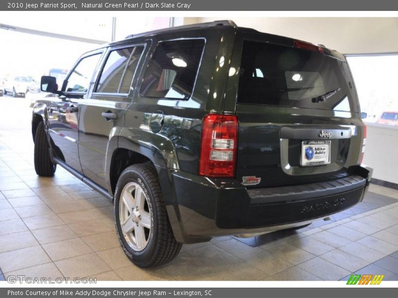 Natural Green Pearl / Dark Slate Gray 2010 Jeep Patriot Sport