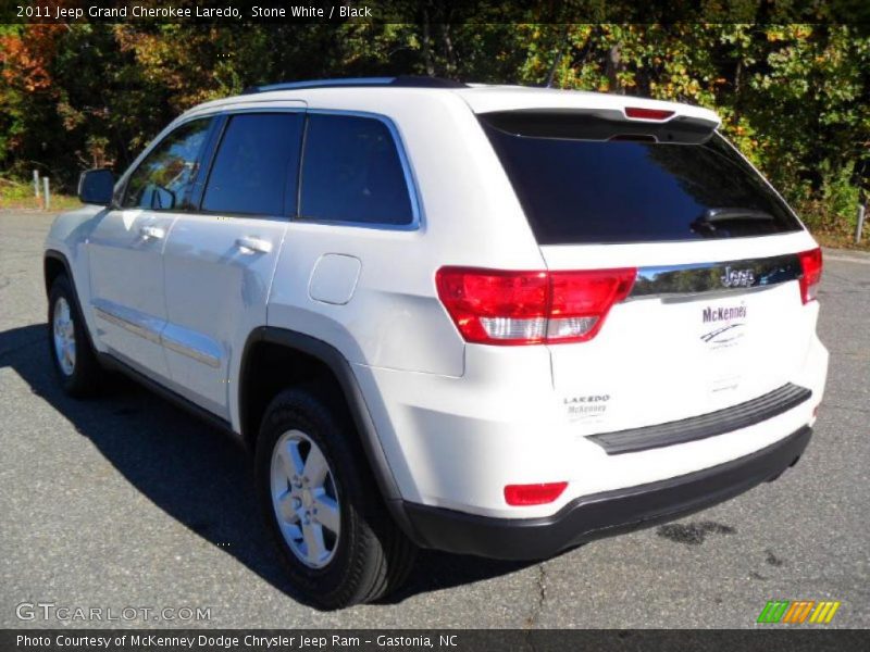 Stone White / Black 2011 Jeep Grand Cherokee Laredo