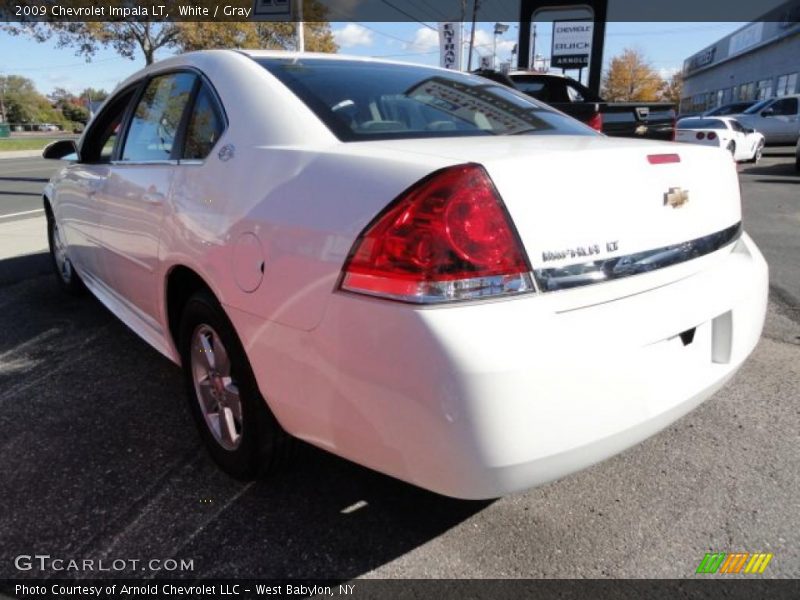 White / Gray 2009 Chevrolet Impala LT