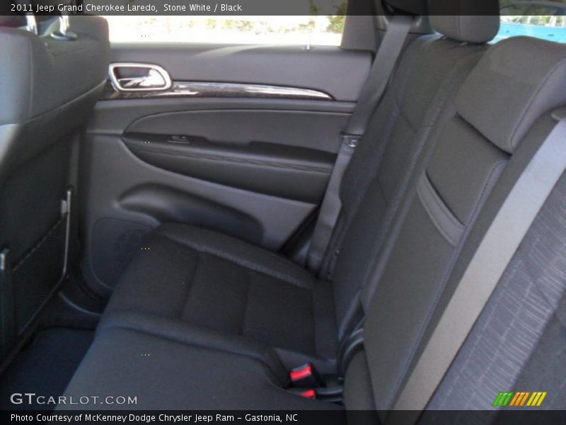 Stone White / Black 2011 Jeep Grand Cherokee Laredo