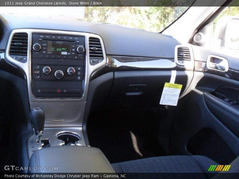 Stone White / Black 2011 Jeep Grand Cherokee Laredo