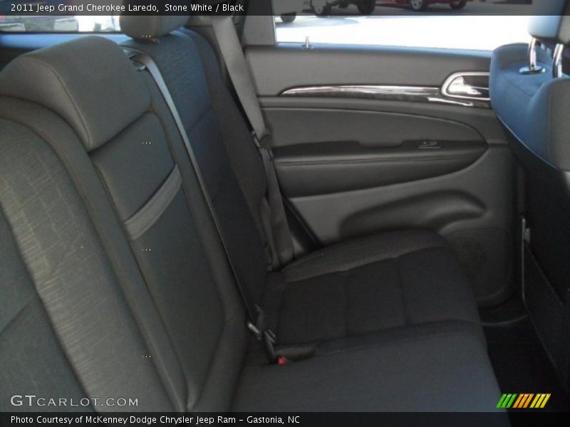 Stone White / Black 2011 Jeep Grand Cherokee Laredo