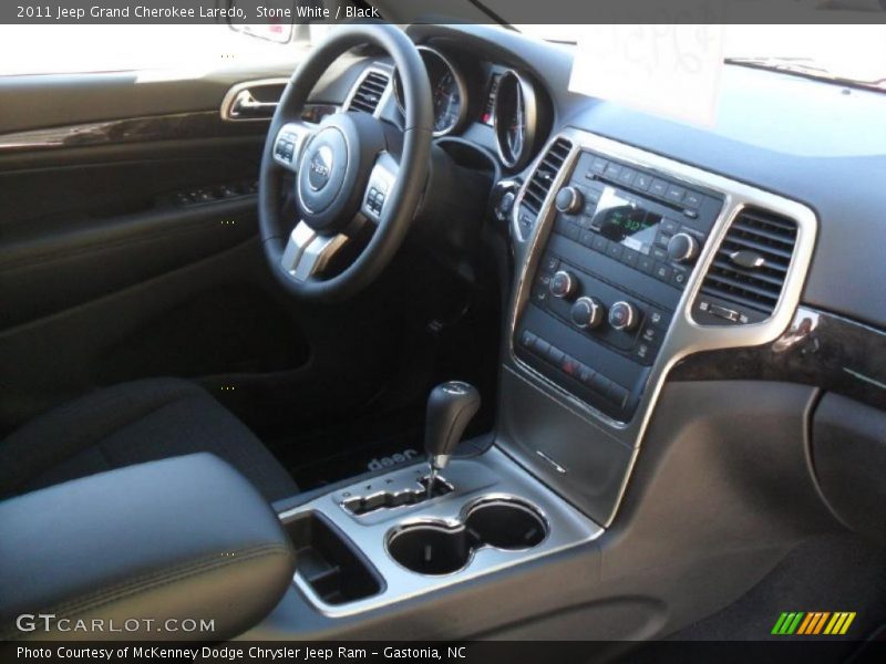 Stone White / Black 2011 Jeep Grand Cherokee Laredo