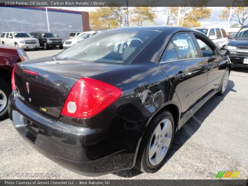 Carbon Black Metallic / Ebony 2010 Pontiac G6 Sedan
