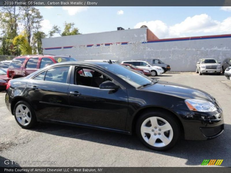 Carbon Black Metallic / Ebony 2010 Pontiac G6 Sedan