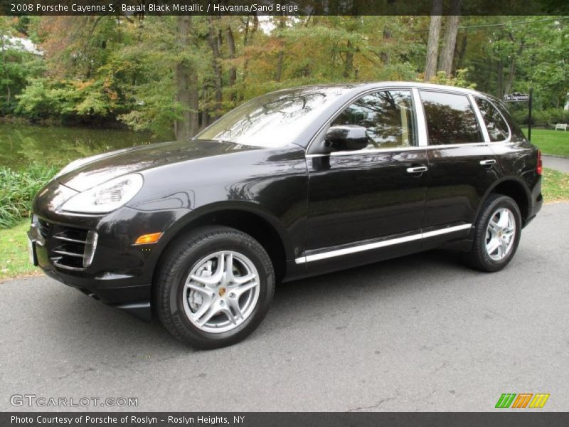 Basalt Black Metallic / Havanna/Sand Beige 2008 Porsche Cayenne S