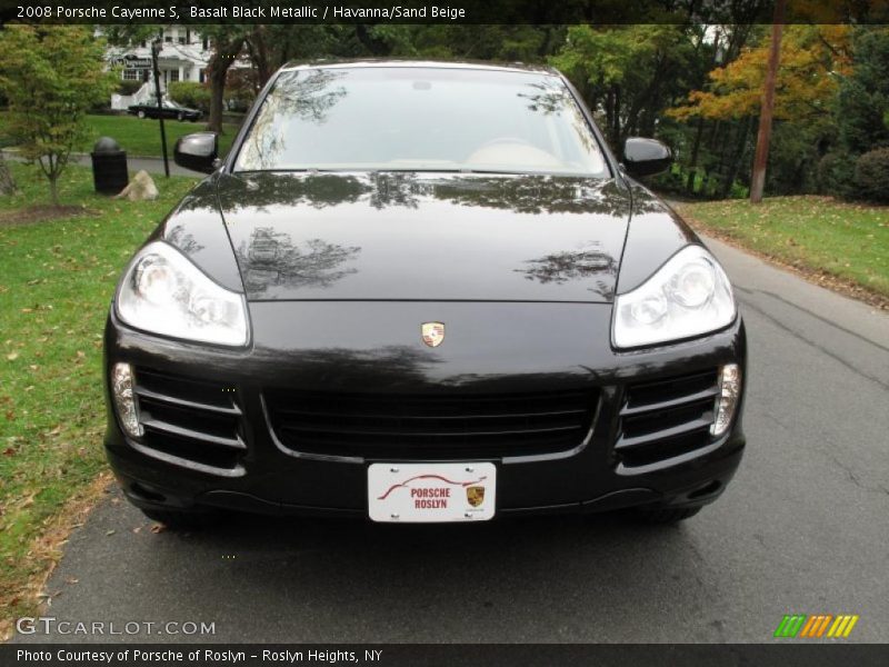 Basalt Black Metallic / Havanna/Sand Beige 2008 Porsche Cayenne S