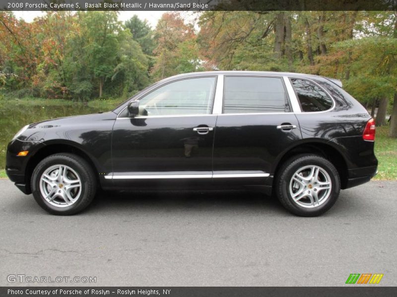 Basalt Black Metallic / Havanna/Sand Beige 2008 Porsche Cayenne S