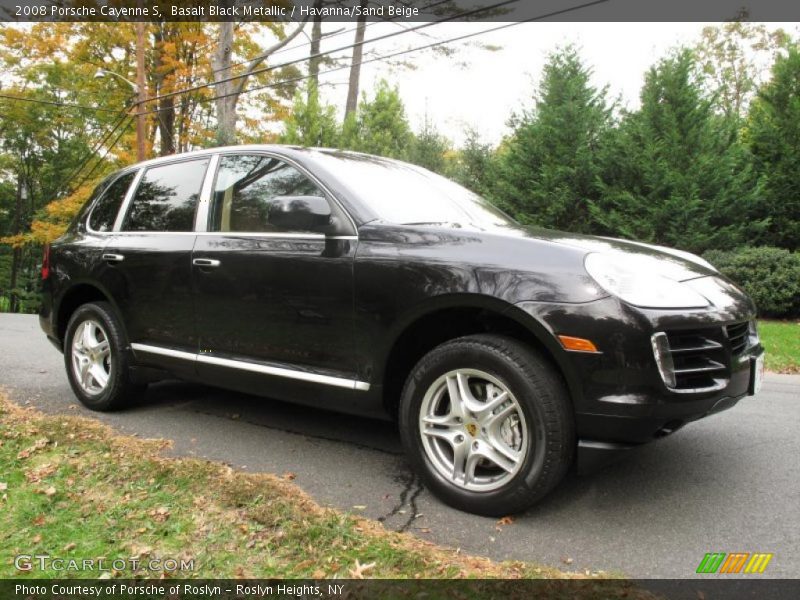 Basalt Black Metallic / Havanna/Sand Beige 2008 Porsche Cayenne S