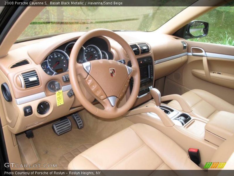 Basalt Black Metallic / Havanna/Sand Beige 2008 Porsche Cayenne S