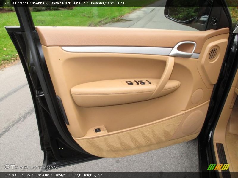 Basalt Black Metallic / Havanna/Sand Beige 2008 Porsche Cayenne S