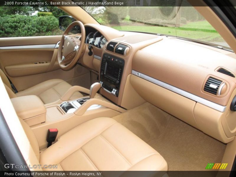 Basalt Black Metallic / Havanna/Sand Beige 2008 Porsche Cayenne S