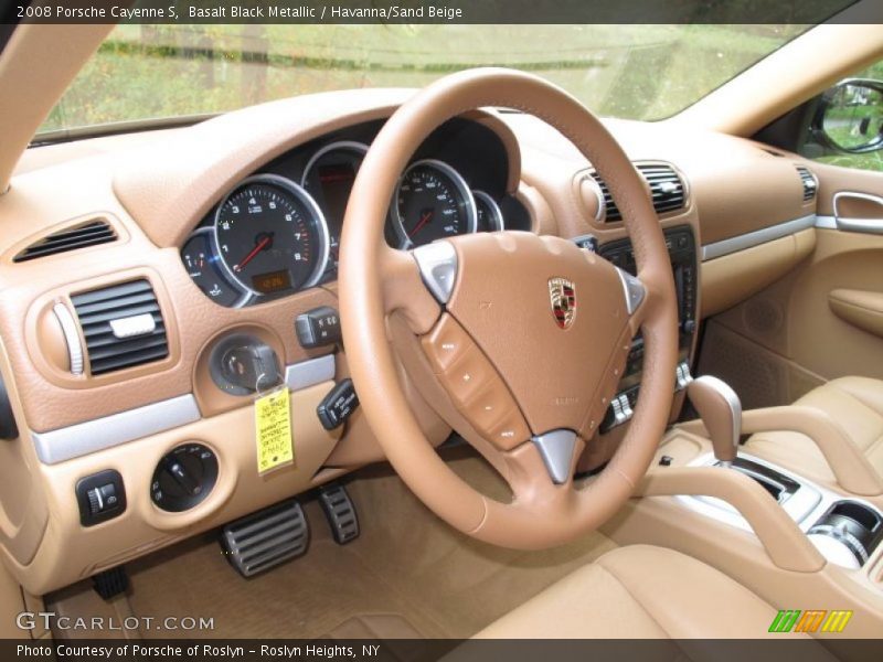 Basalt Black Metallic / Havanna/Sand Beige 2008 Porsche Cayenne S