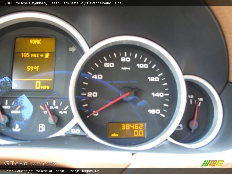 Basalt Black Metallic / Havanna/Sand Beige 2008 Porsche Cayenne S